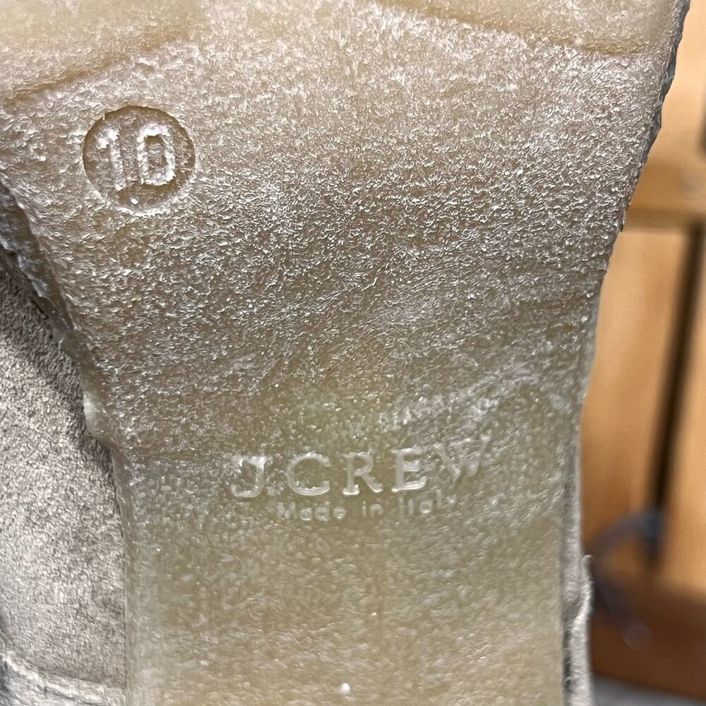 J.Crew MacAlister Chunky Heel Sand Suede Italy Desert Ankle Boots Womens Size 10 - Picture 11 of 11
